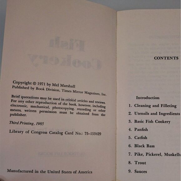 Fish Cookery 60 Delicious Recipes for Freshwater Gamefish 1985 Mel Marshall PB - Picture 4 of 10